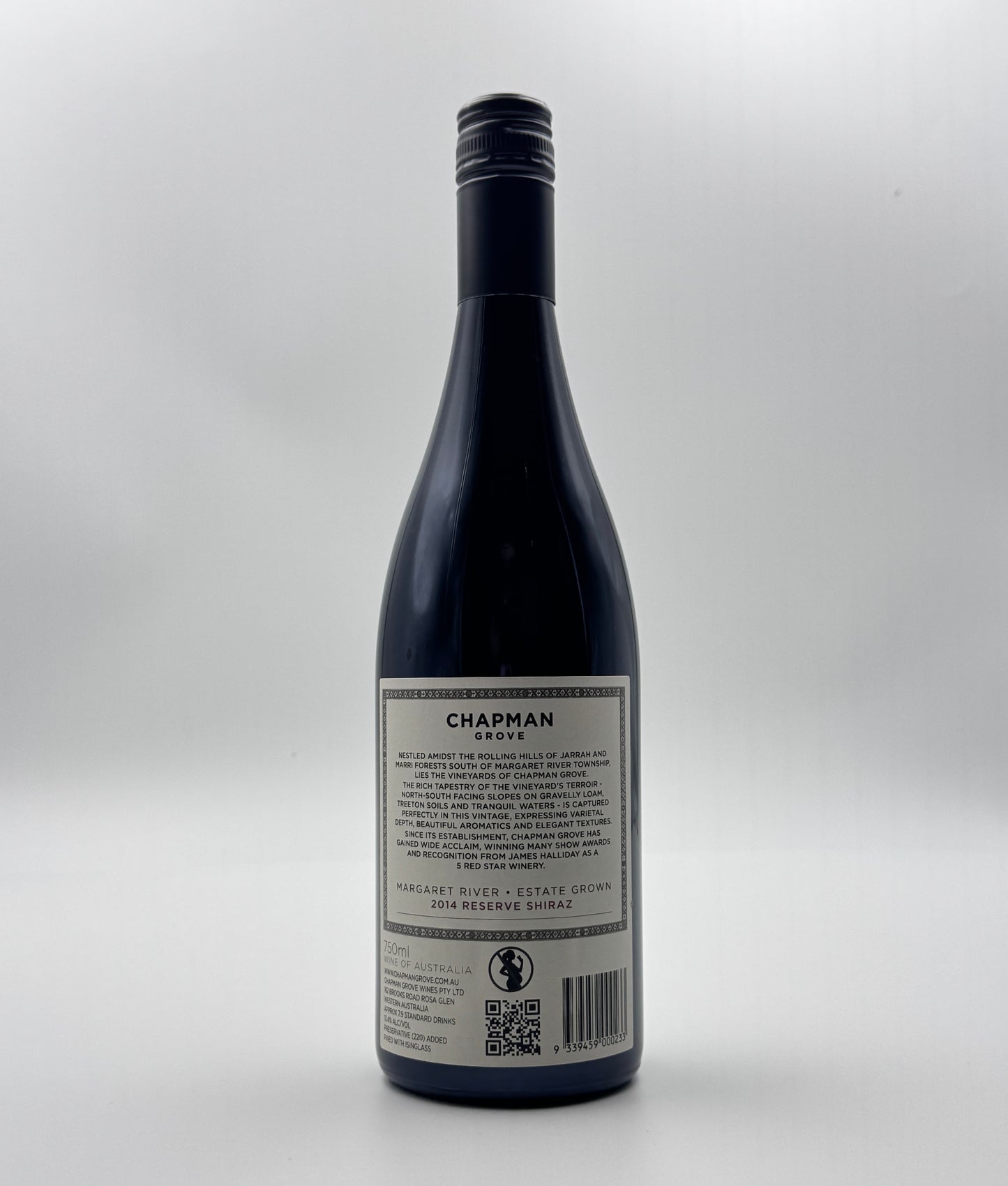 Chapman Grove Reserve Shiraz 2014v 750ml